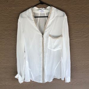White Sheer blouse